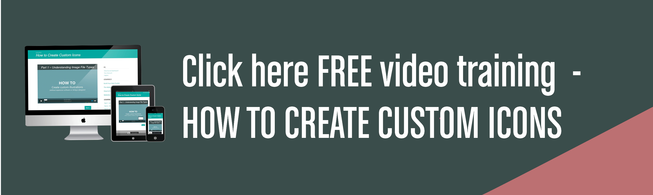 Free video training - How to create custom icons